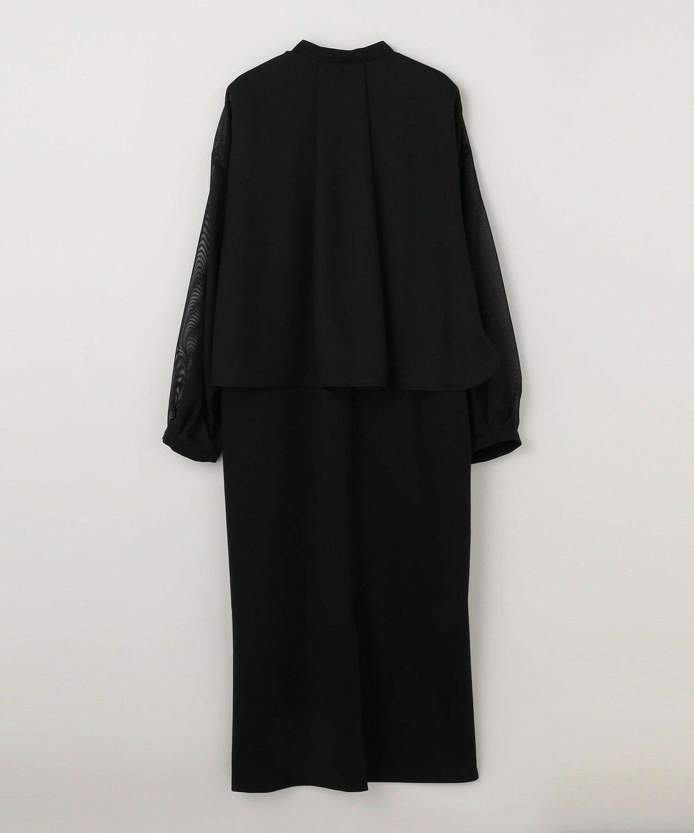 feerique feerique メッシュ×ジャージドッキングワンピース ブラック