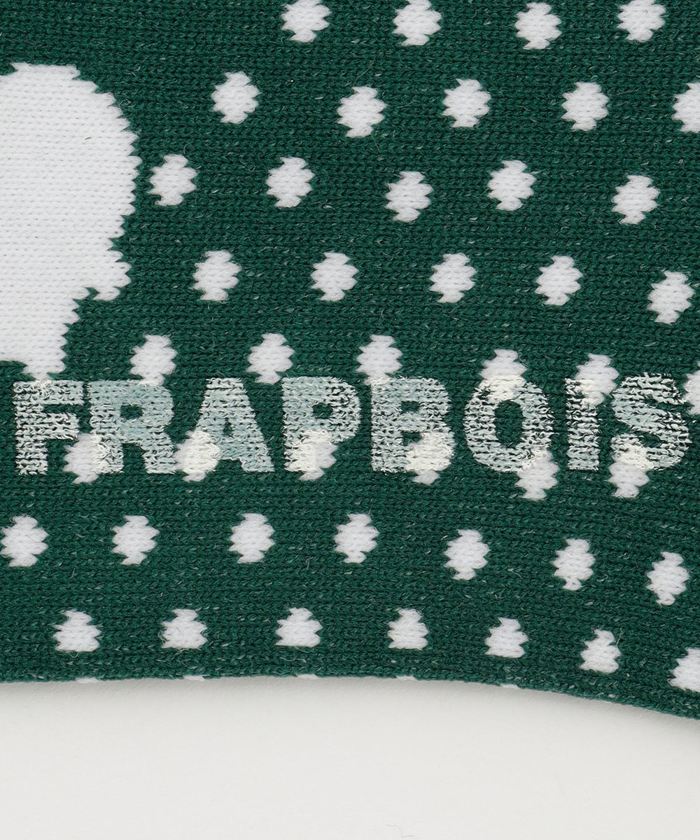 FRAPBOIS ミックスドットソックス グリーン
