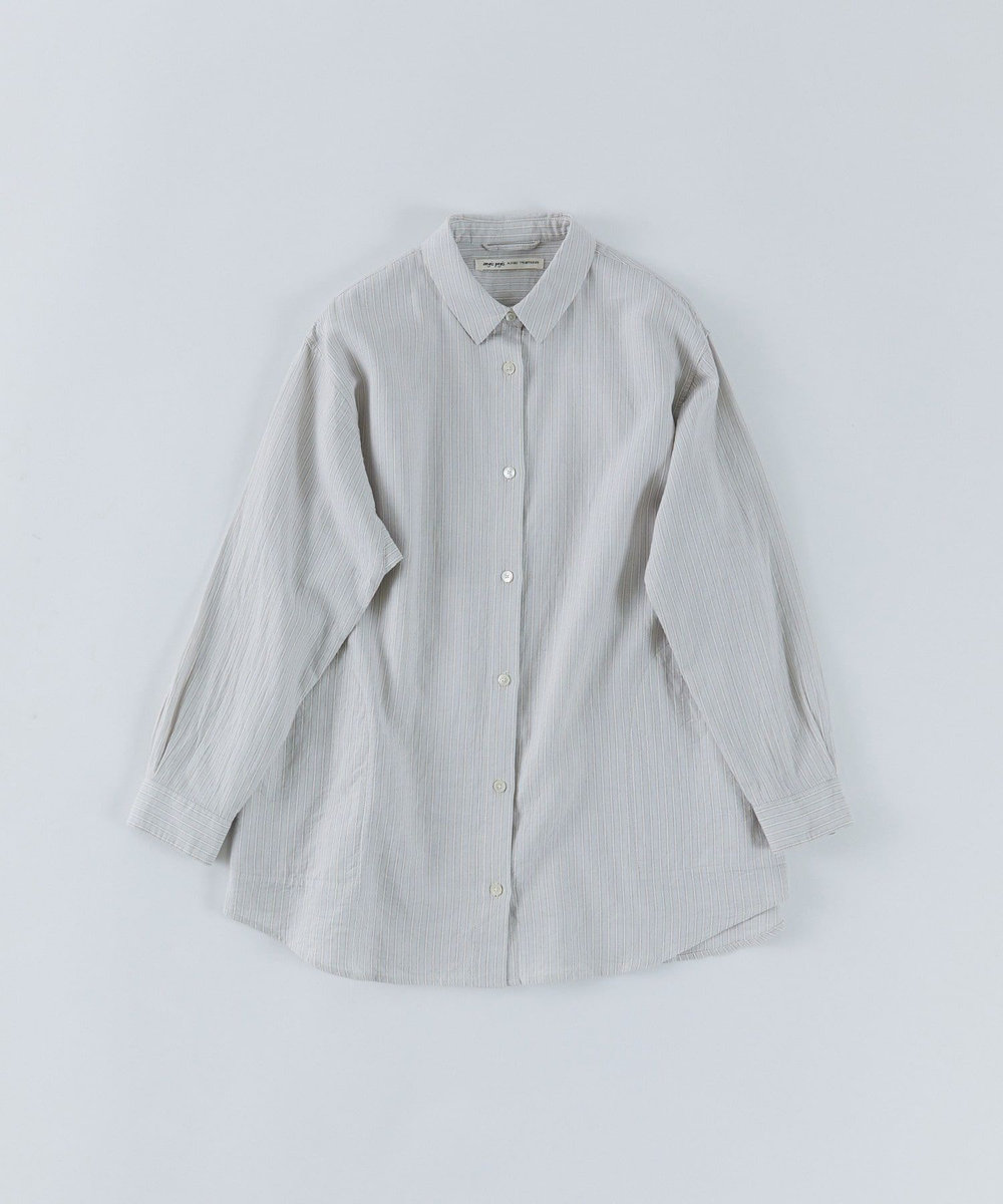 congés payés ADIEU TRISTESSE シングルガーゼポケット付きシャツ グレー系その他
