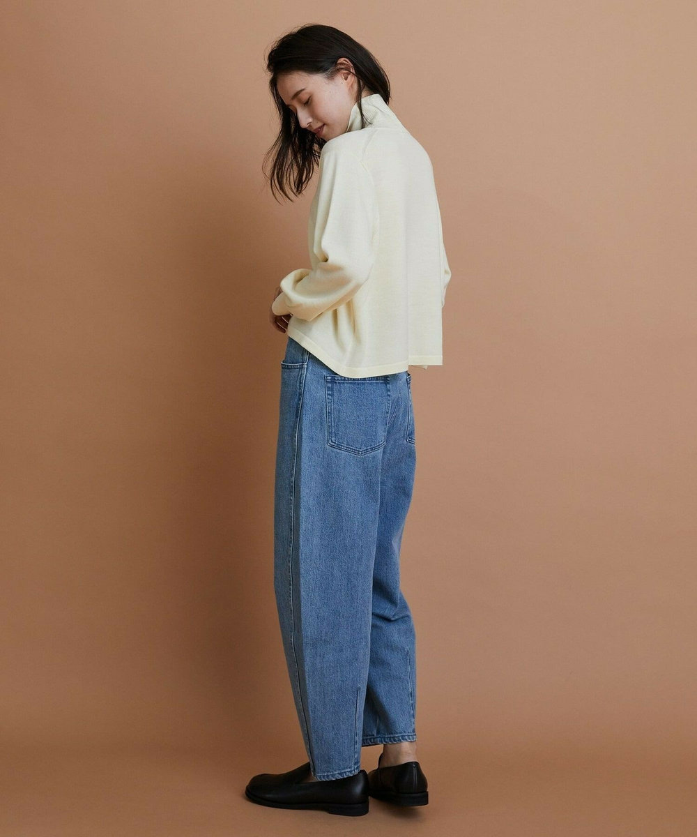 L'EQUIPE GREEN ウール梳毛ハイネックニット オフホワイト