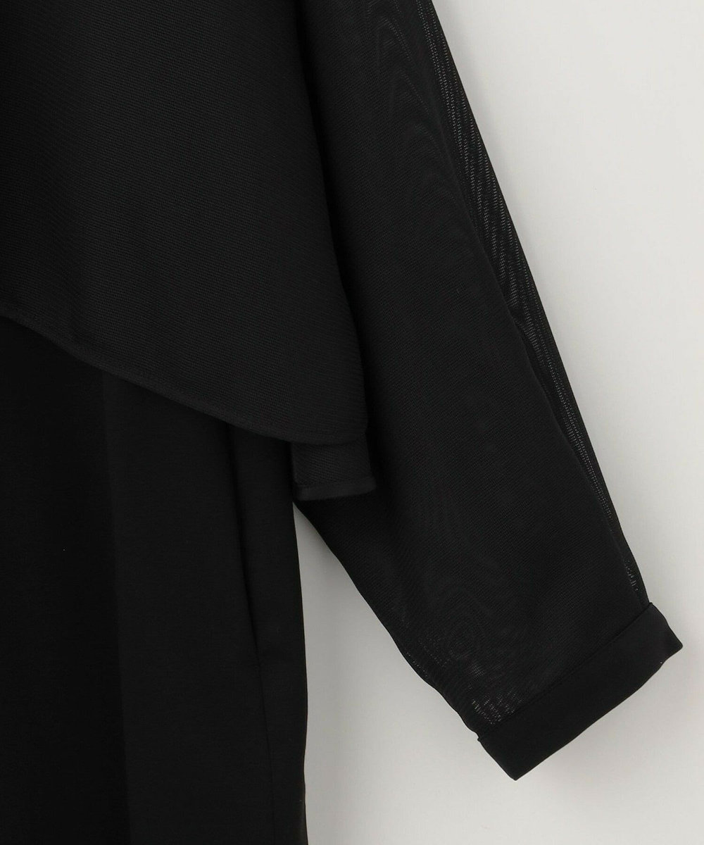 feerique feerique メッシュ×ジャージドッキングワンピース ブラック