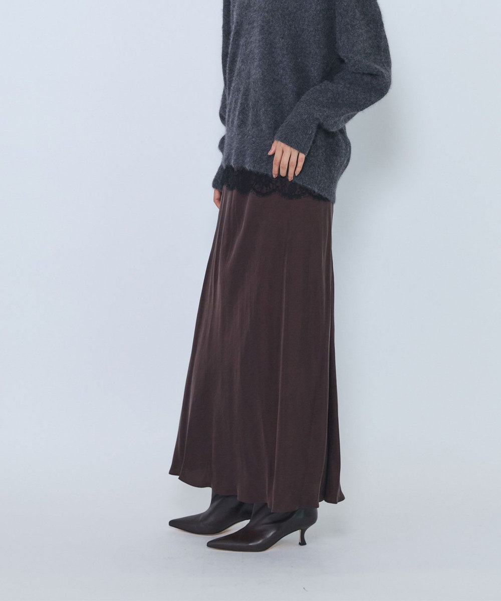 1er Arrondissement キュプラフィブリルマーメイドスカート ブラウン