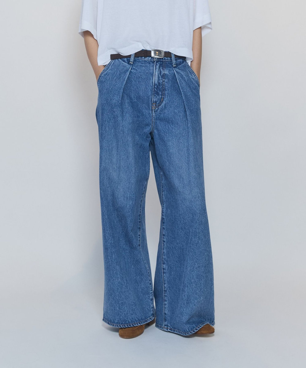1er Arrondissement ＜NEEDBY heritage×1er Arrondissement＞【別注】デニムパンツ"Charlotte" インディゴブルー