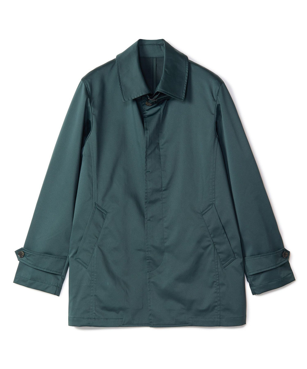MEN'S BIGI LIMONTA EAST ストレッチギャバ ステンカラーコート＜ストレッチ・防風・撥水・透湿性＞ グリーン