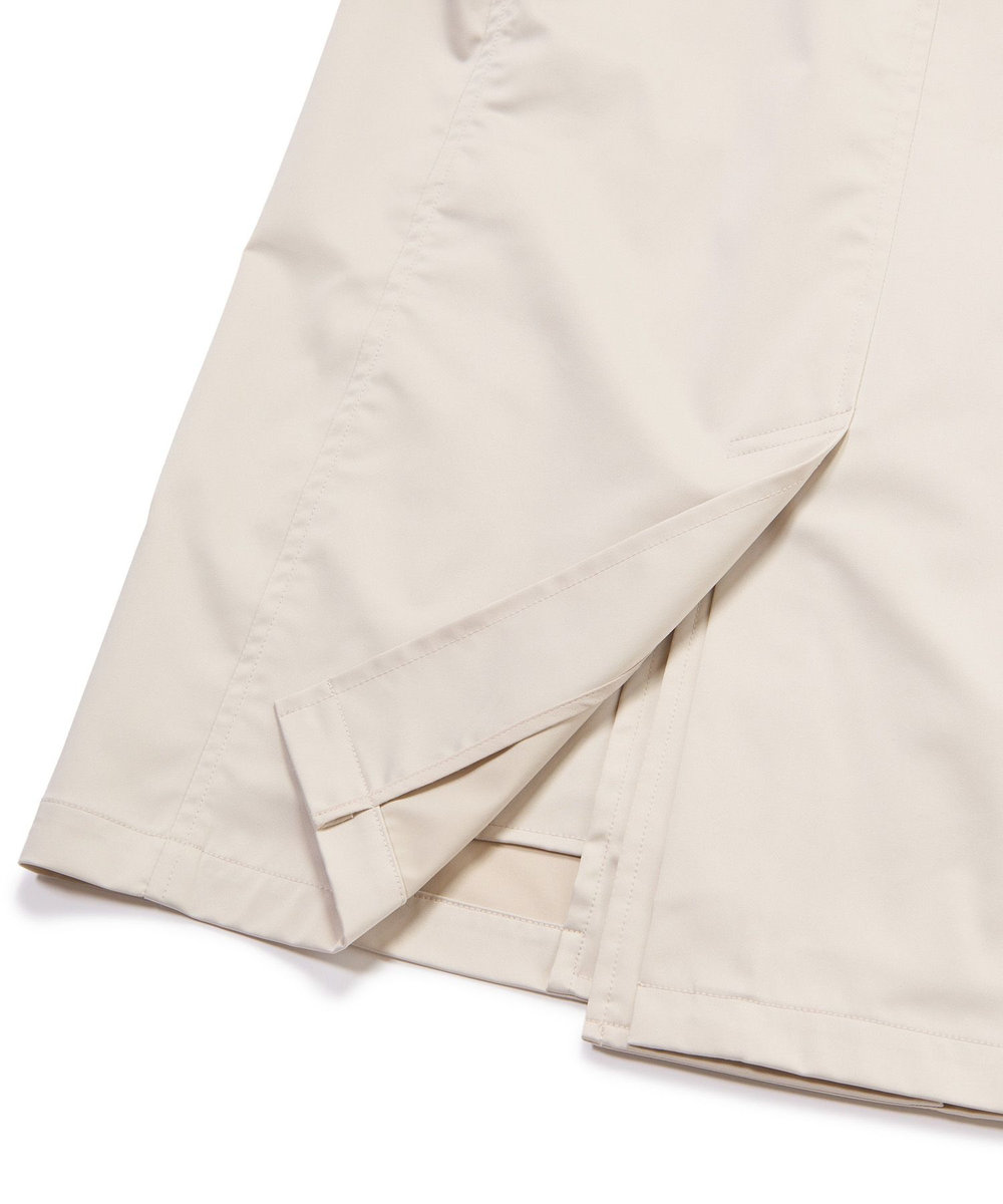 MEN'S BIGI LIMONTA EAST ストレッチギャバ ステンカラーコート＜ストレッチ・防風・撥水・透湿性＞ オフホワイト