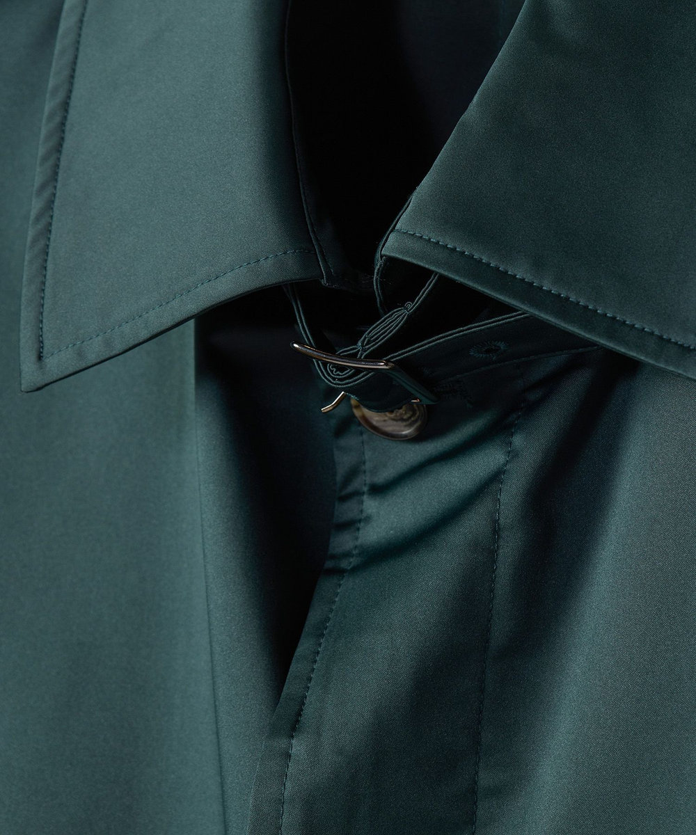 MEN'S BIGI LIMONTA EAST ストレッチギャバ ステンカラーコート＜ストレッチ・防風・撥水・透湿性＞ グリーン