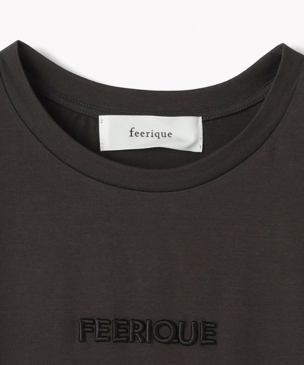 feerique feerique　コンパクトローレル天竺プルオーバー スミクロ