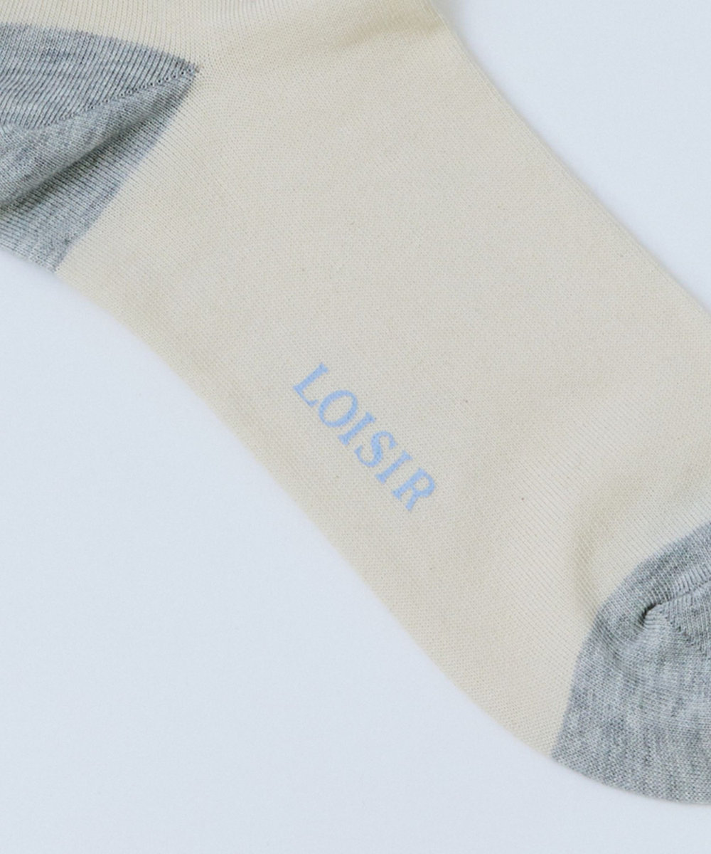 LOISIR 《塩川いづみさんコラボ》ネコTOPソックス ベージュ系その他
