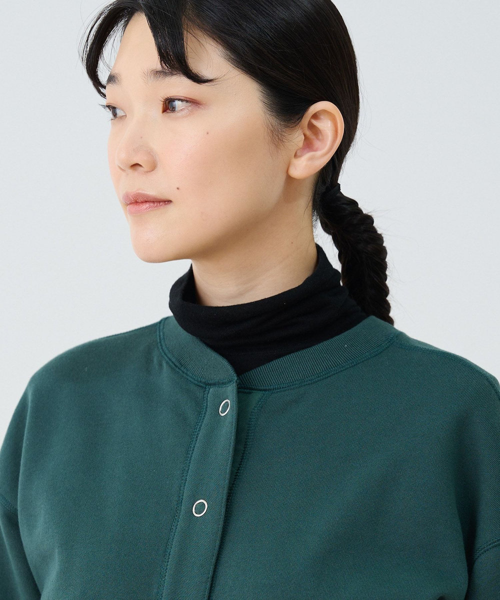 ADIEU TRISTESSE 裏毛ショートブルゾン グリーン