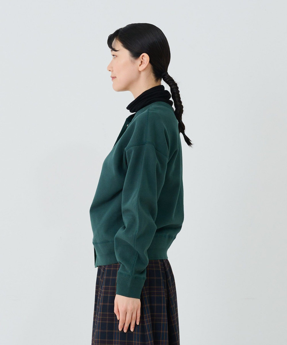 ADIEU TRISTESSE 裏毛ショートブルゾン グリーン