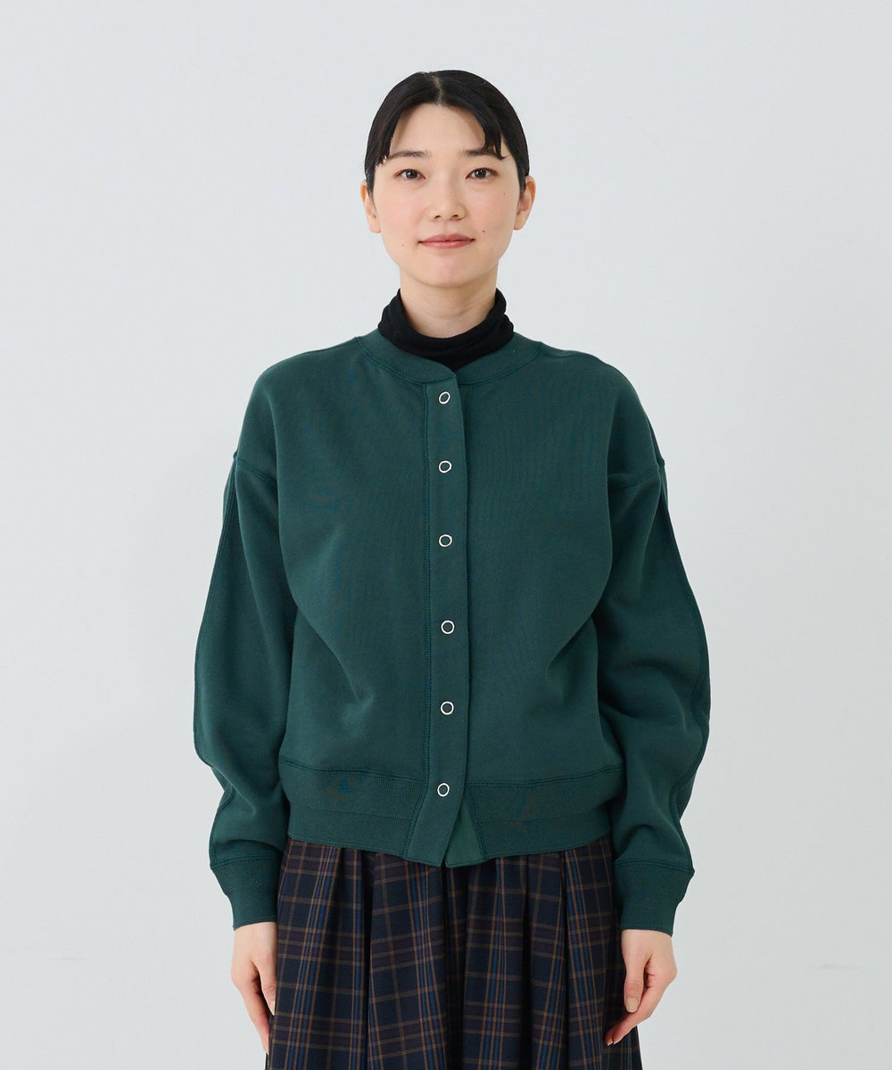ADIEU TRISTESSE 裏毛ショートブルゾン グリーン