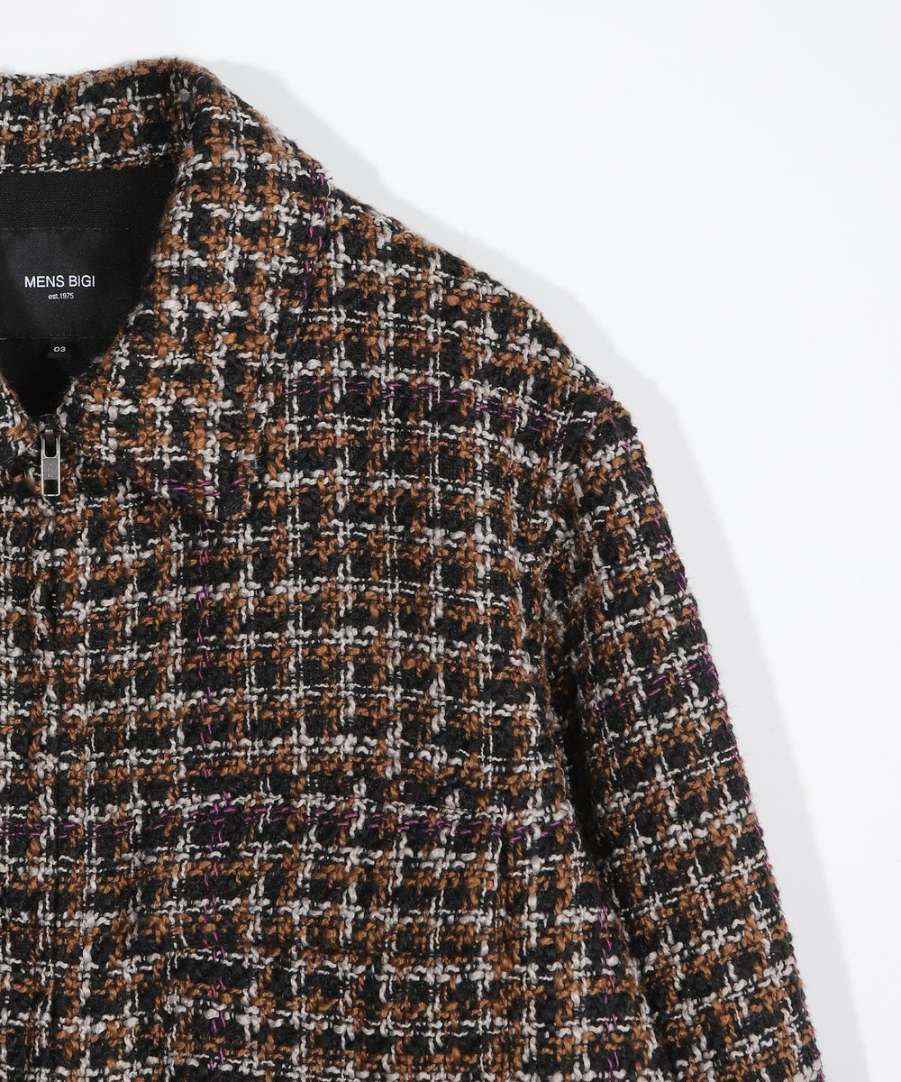 MEN'S BIGI モダンCPOシャツジャケット ブラウン系その他
