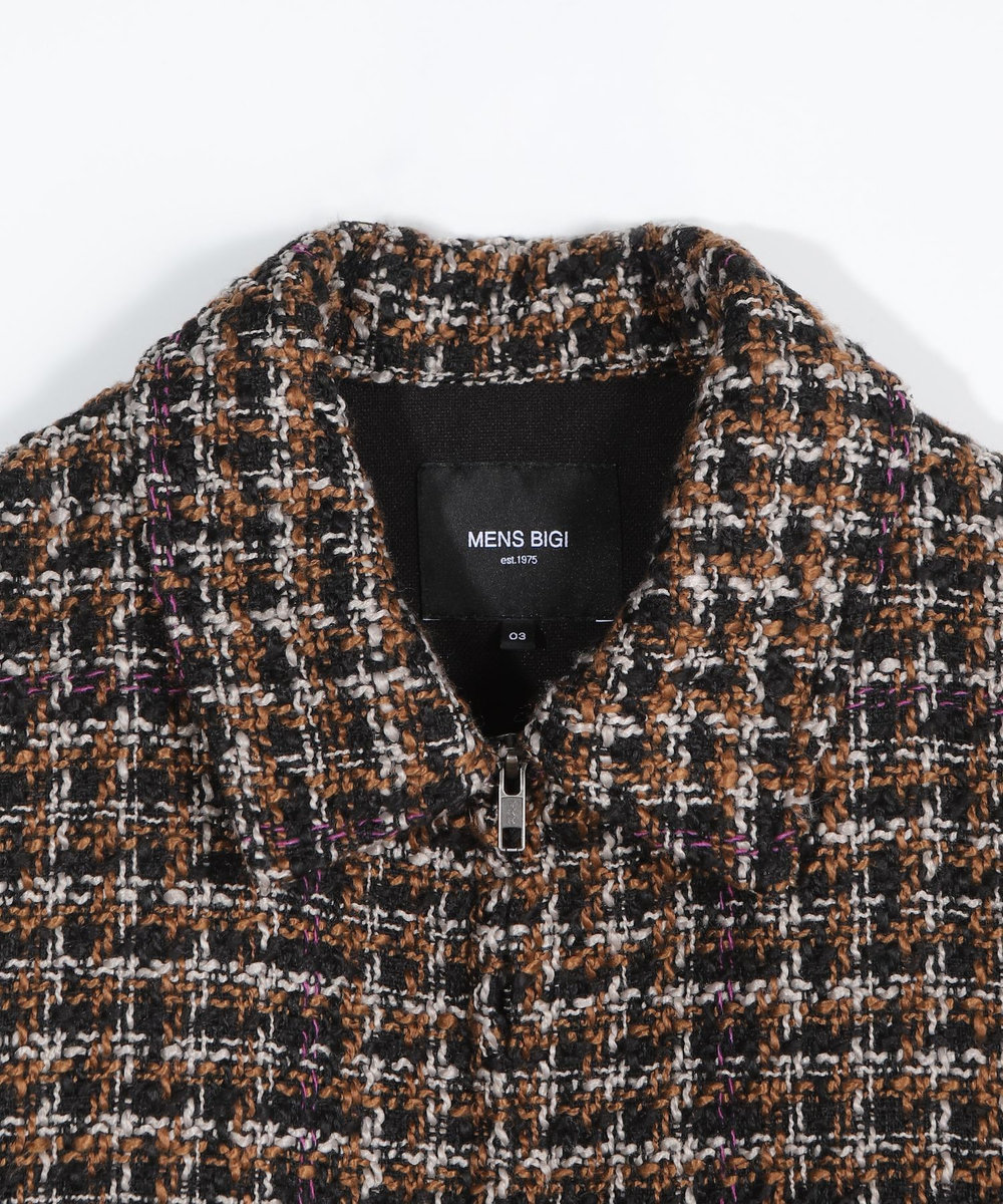 MEN'S BIGI モダンCPOシャツジャケット ブラウン系その他