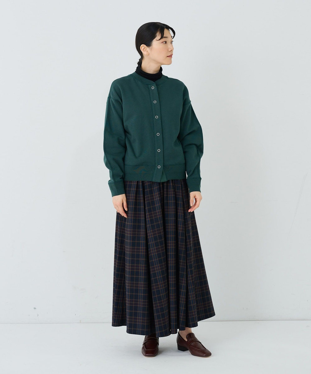 ADIEU TRISTESSE 裏毛ショートブルゾン グリーン