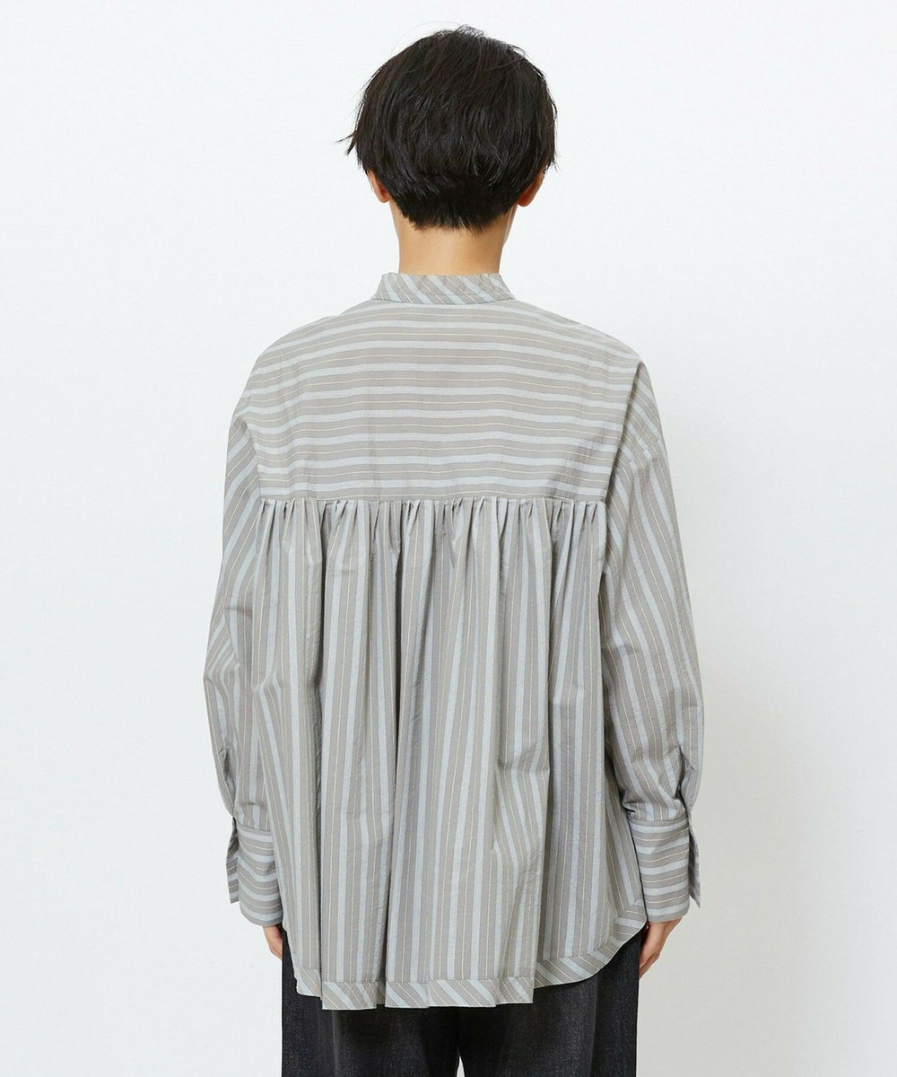 feerique feerique　エアリーコットンAラインブラウス ブラウン