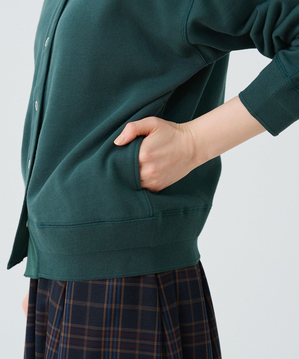 ADIEU TRISTESSE 裏毛ショートブルゾン グリーン