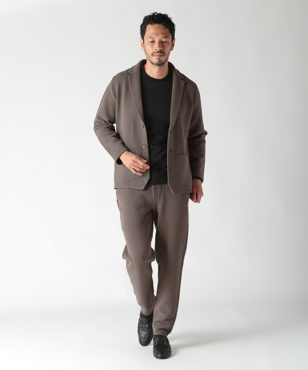 MEN'S BIGI 【ACTIVE TAILOR】モール混ニットジャケット カーキ