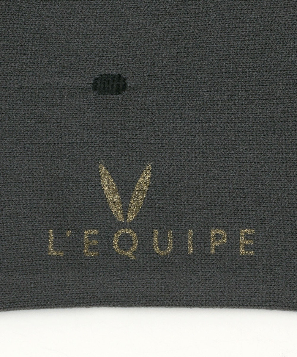 L'EQUIPE シースルードットソックス グレー