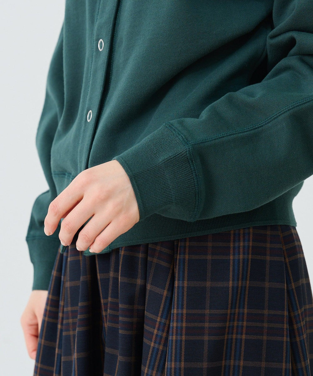 ADIEU TRISTESSE 裏毛ショートブルゾン グリーン