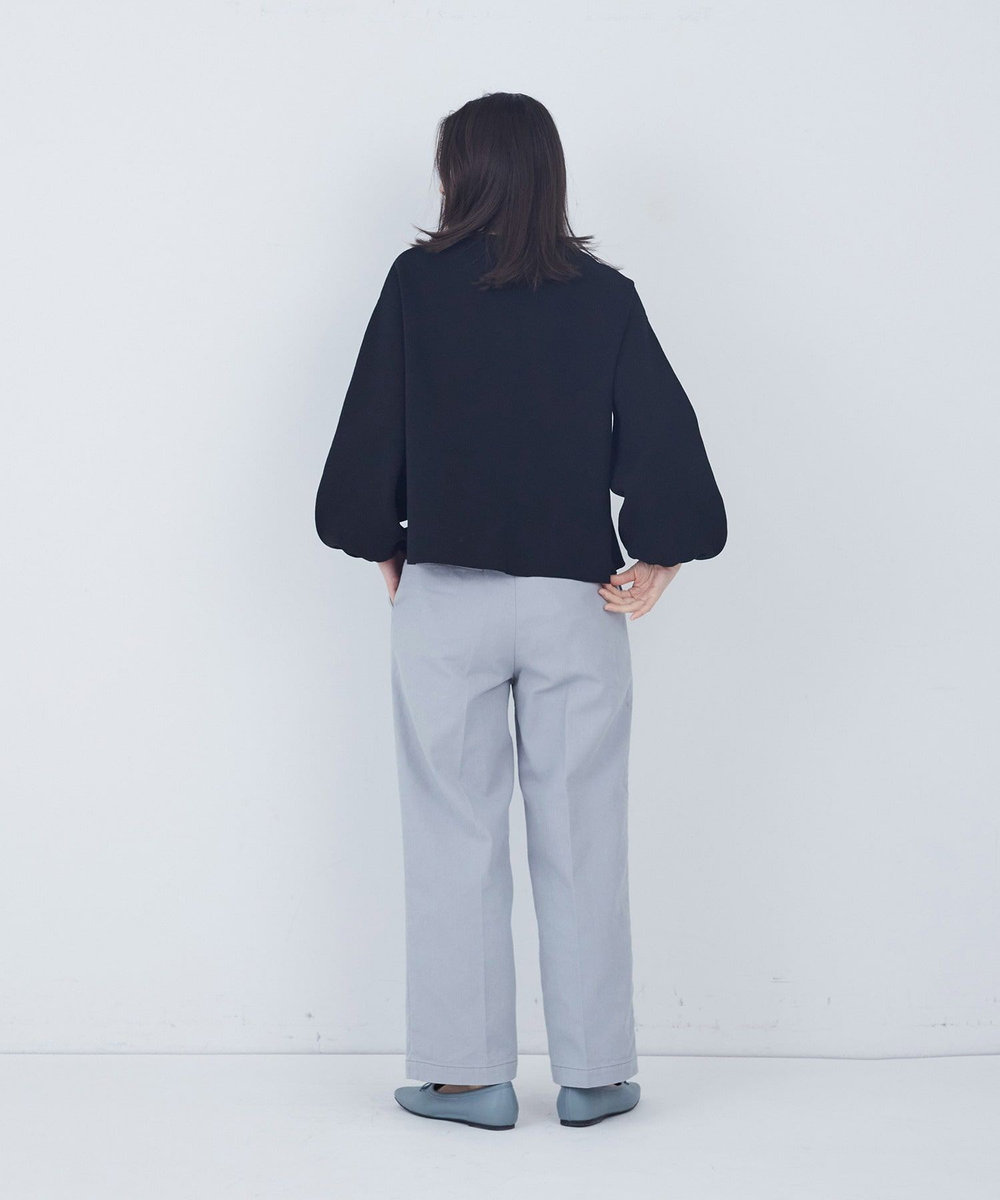 ADIEU TRISTESSE COTTON SURFミラノリブカーディガン ブラック