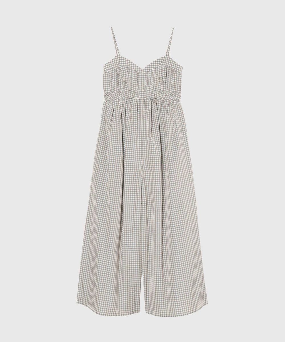 DÉPAREILLÉ GINGHAM WIDE SALOPETTE / ギンガムワイドサロペット チェック