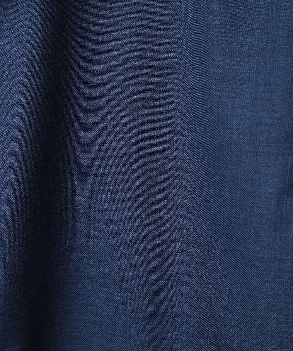 MEN'S BIGI オクシィジュエルストレッチ七分袖シャツ〈ストレッチ〉 ネイビー