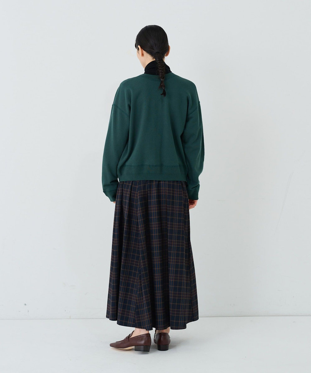 ADIEU TRISTESSE 裏毛ショートブルゾン グリーン