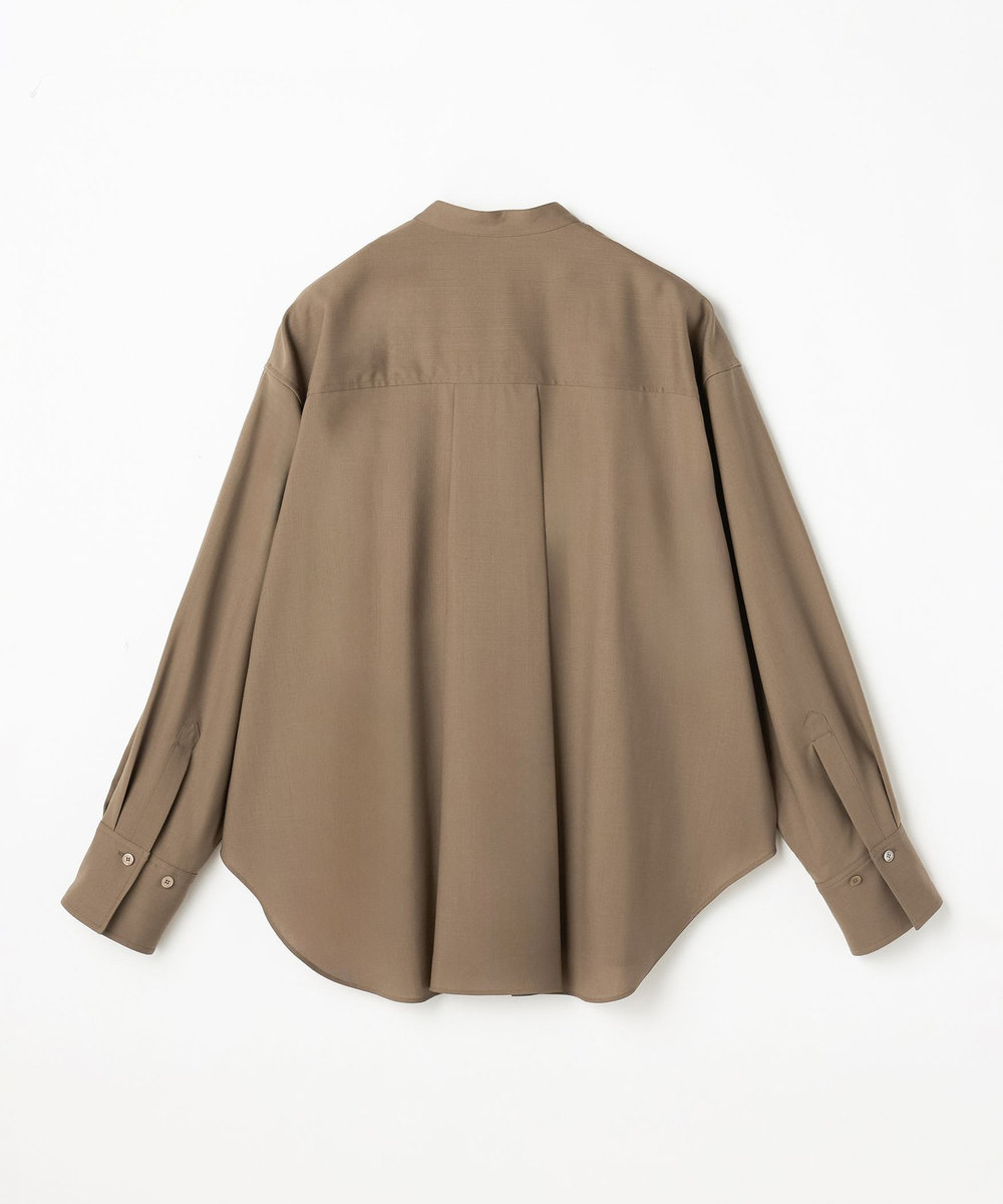 DÉPAREILLÉ WASHABLE WOOL BOW SHIRT / ウォッシャブルウールボウシャツ ベージュ