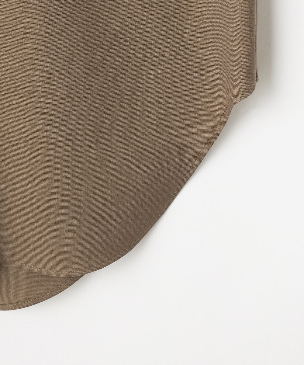 DÉPAREILLÉ WASHABLE WOOL BOW SHIRT / ウォッシャブルウールボウシャツ ベージュ