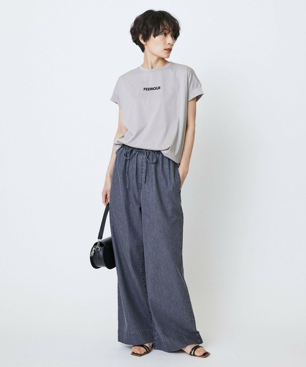 feerique feerique　コンパクトローレル天竺プルオーバー グレー
