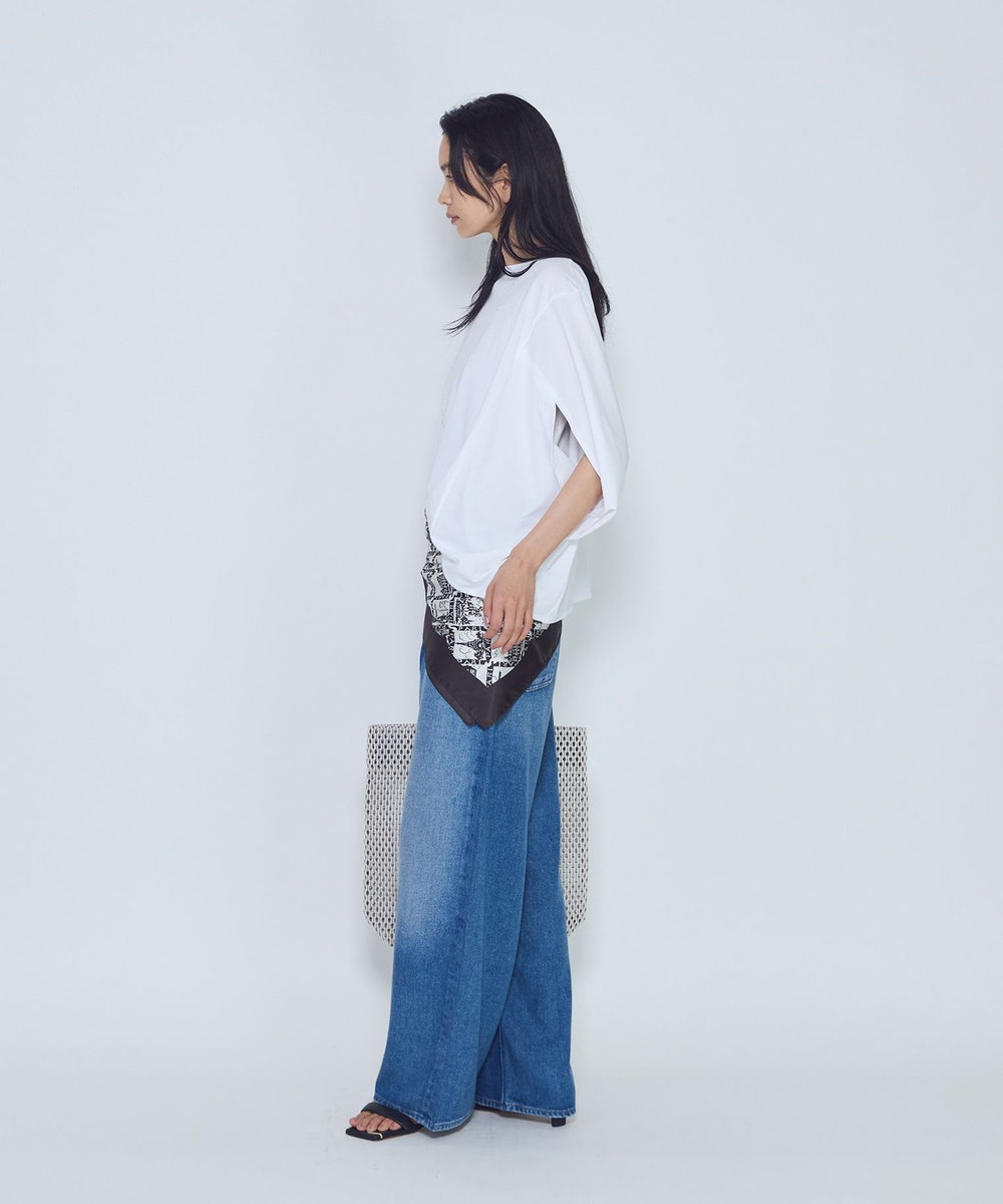 1er Arrondissement ＜AGOLDE （エーゴールドイー）＞"ROUNDED BAGGY"デニムパンツ ブルー