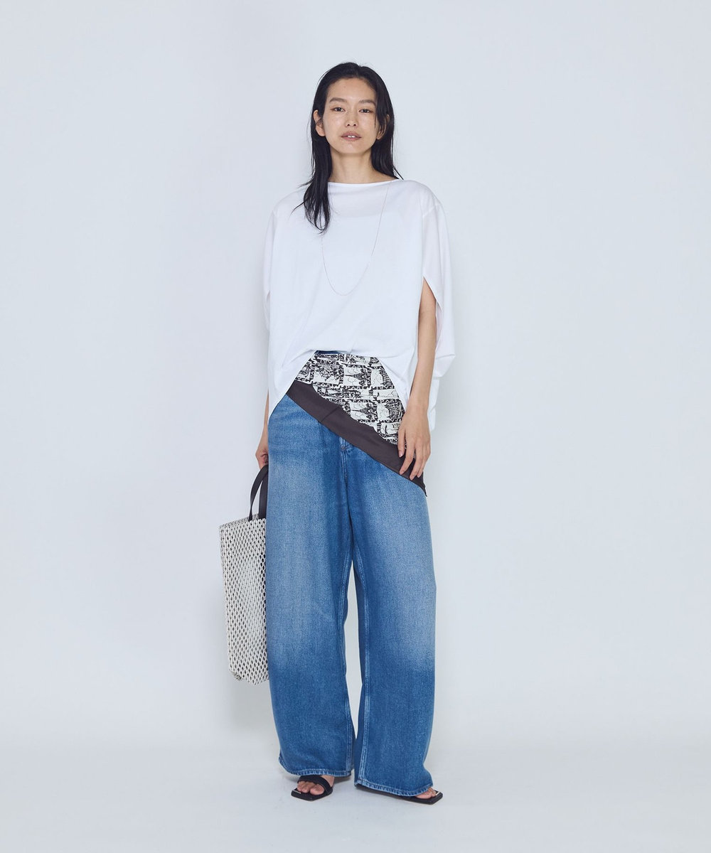 1er Arrondissement ＜AGOLDE （エーゴールドイー）＞"ROUNDED BAGGY"デニムパンツ ブルー