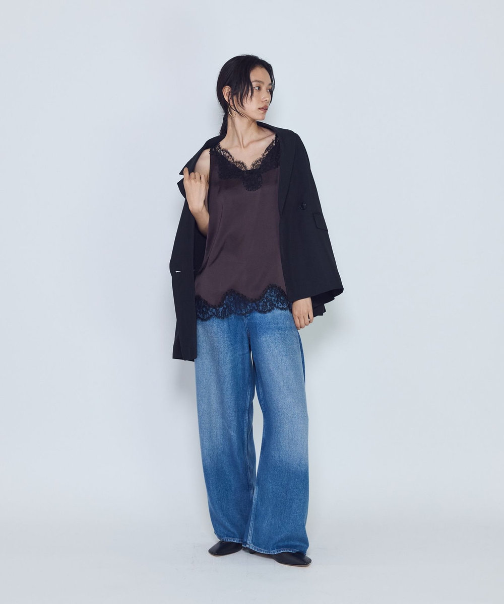 1er Arrondissement ＜AGOLDE （エーゴールドイー）＞"ROUNDED BAGGY"デニムパンツ ブルー