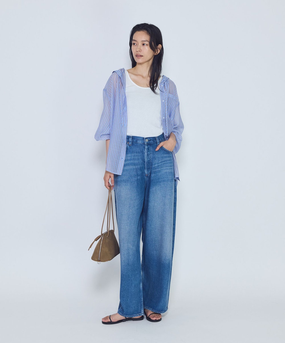 1er Arrondissement ＜AGOLDE （エーゴールドイー）＞"ROUNDED BAGGY"デニムパンツ ブルー