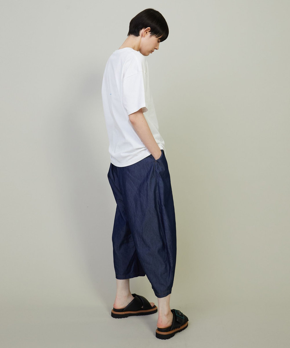 FRAPBOIS クールデニム サルエルパンツ ネイビー