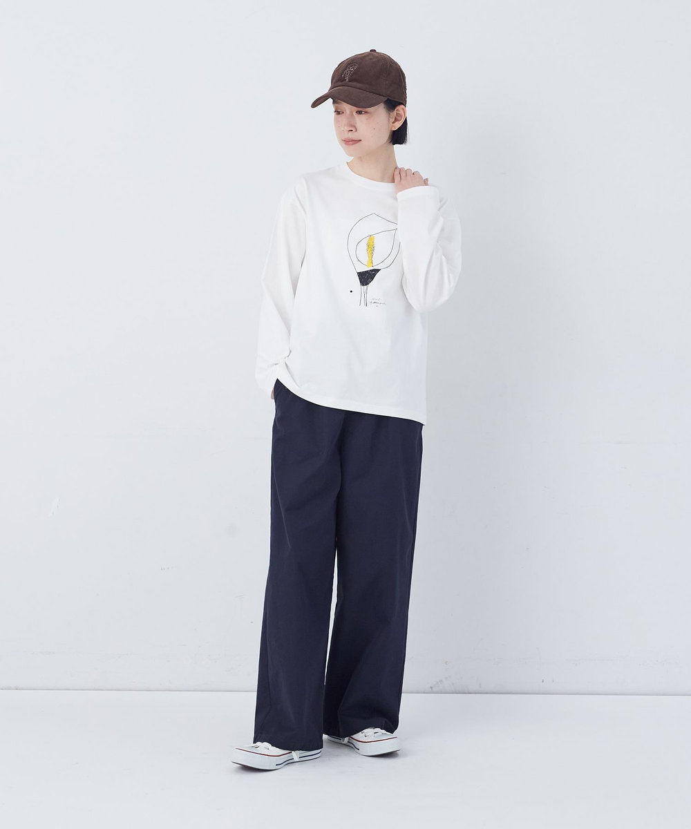 congés payés ADIEU TRISTESSE ichiro yamaguchi. コラボ長袖Ｔシャツ ホワイト系その他