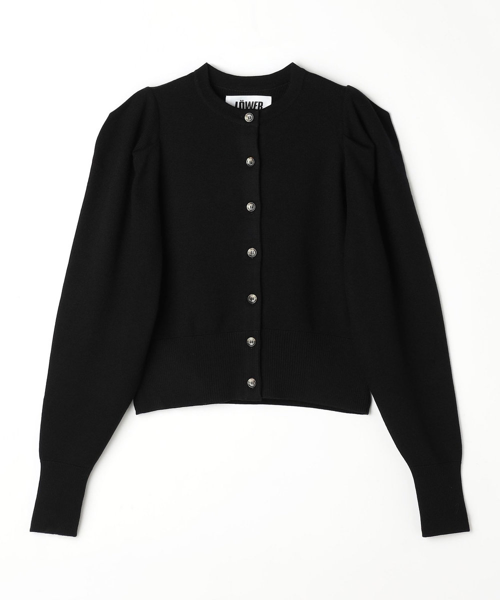 1er Arrondissement 《別注カラー》＜LOWER/ローヴァー＞ショルダータックカーディガン ブラック