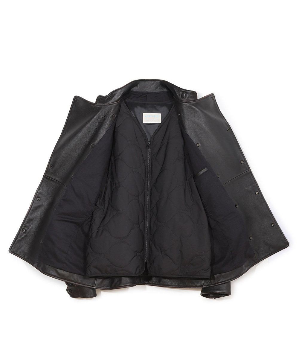 MEN'S BIGI 【50th Anniv . 菊池武夫】AGED SHEEPSKIN LEATHER JACKET ブラウン