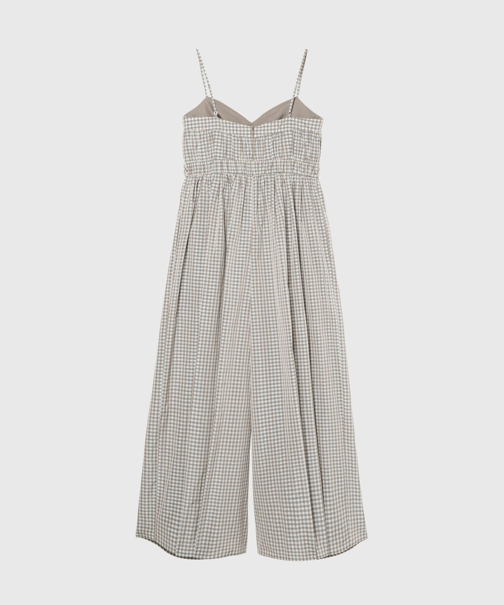 DÉPAREILLÉ GINGHAM WIDE SALOPETTE / ギンガムワイドサロペット チェック