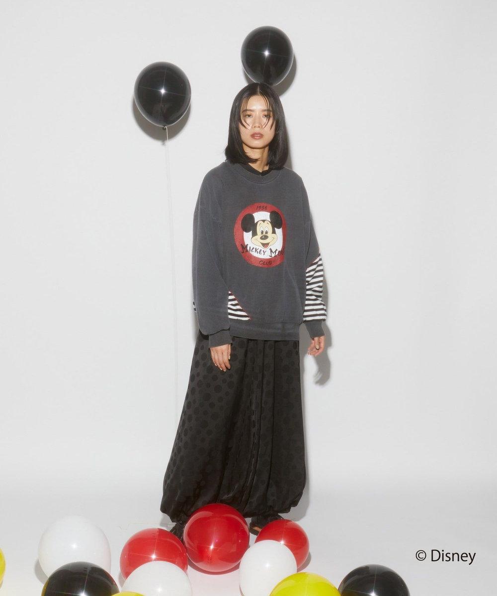 FRAPBOIS リメイクスウェット FRAPBOIS＜MICKEY MOUSEコレクション＞ チャコールグレー