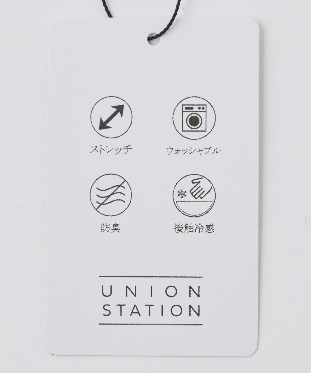 UNION STATION VネックテイラーTシャツ〈ストレッチ・マシンウォッシャブル・防臭・接触冷感〉	 ホワイト