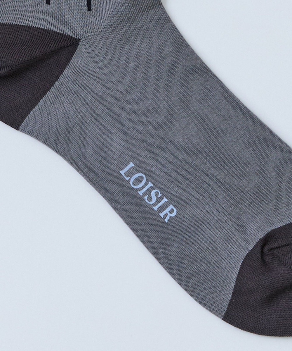 LOISIR 《塩川いづみさんコラボ》ネコTOPソックス グレー系その他