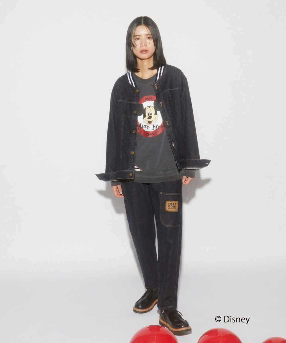 FRAPBOIS リメイクスウェット FRAPBOIS＜MICKEY MOUSEコレクション＞ チャコールグレー