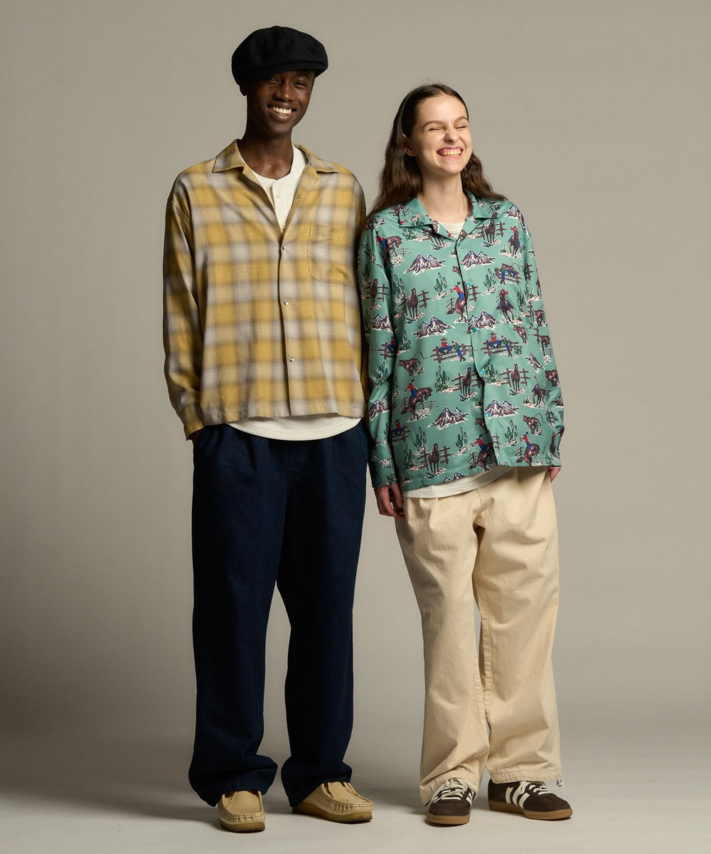 MEN'S BIGI テックサーマル ヘンリーネックシャツ＜吸水速乾・ストレッチ・軽量・通気性・保温性＞ ホワイト