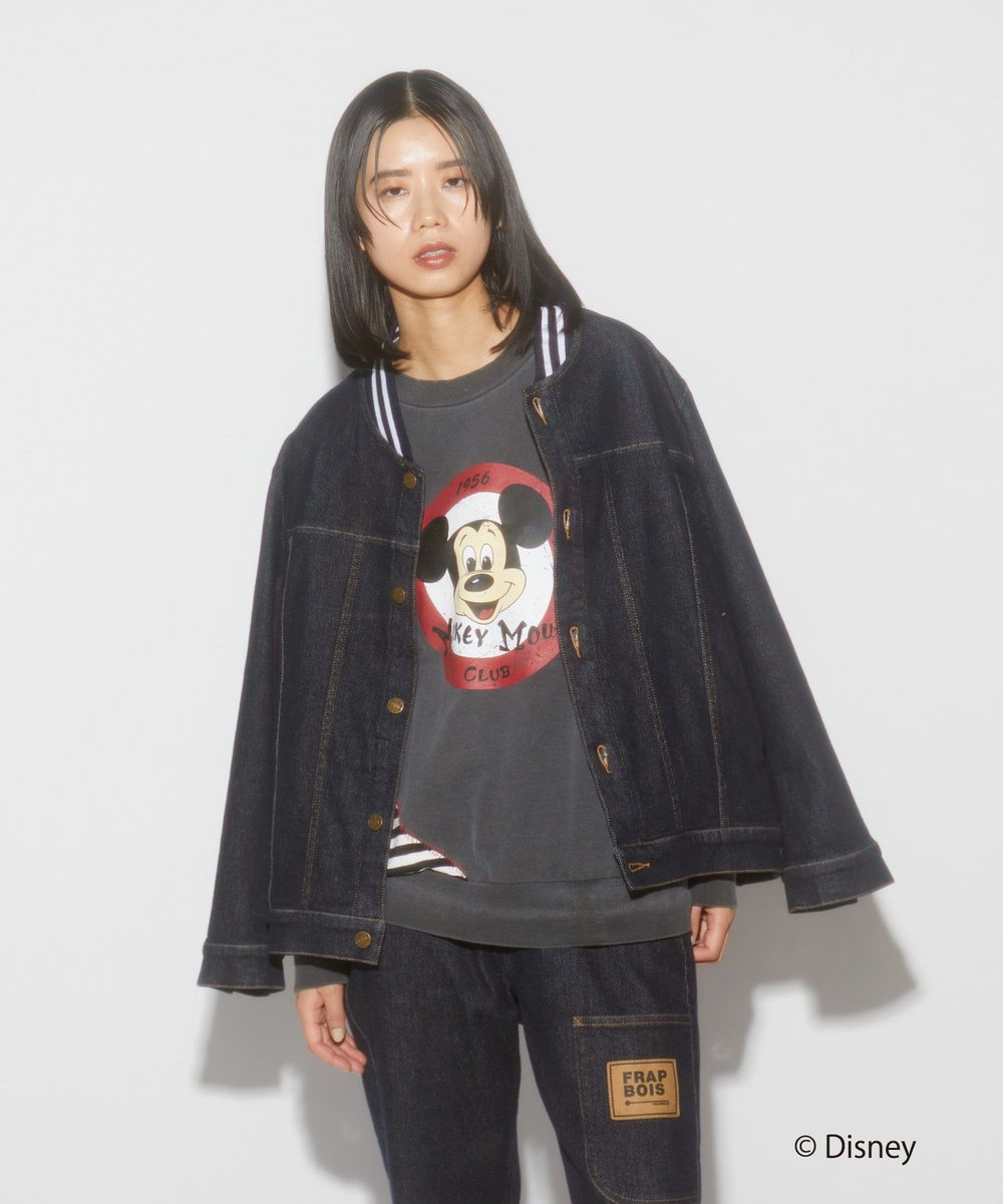 FRAPBOIS リメイクスウェット FRAPBOIS＜MICKEY MOUSEコレクション＞ チャコールグレー