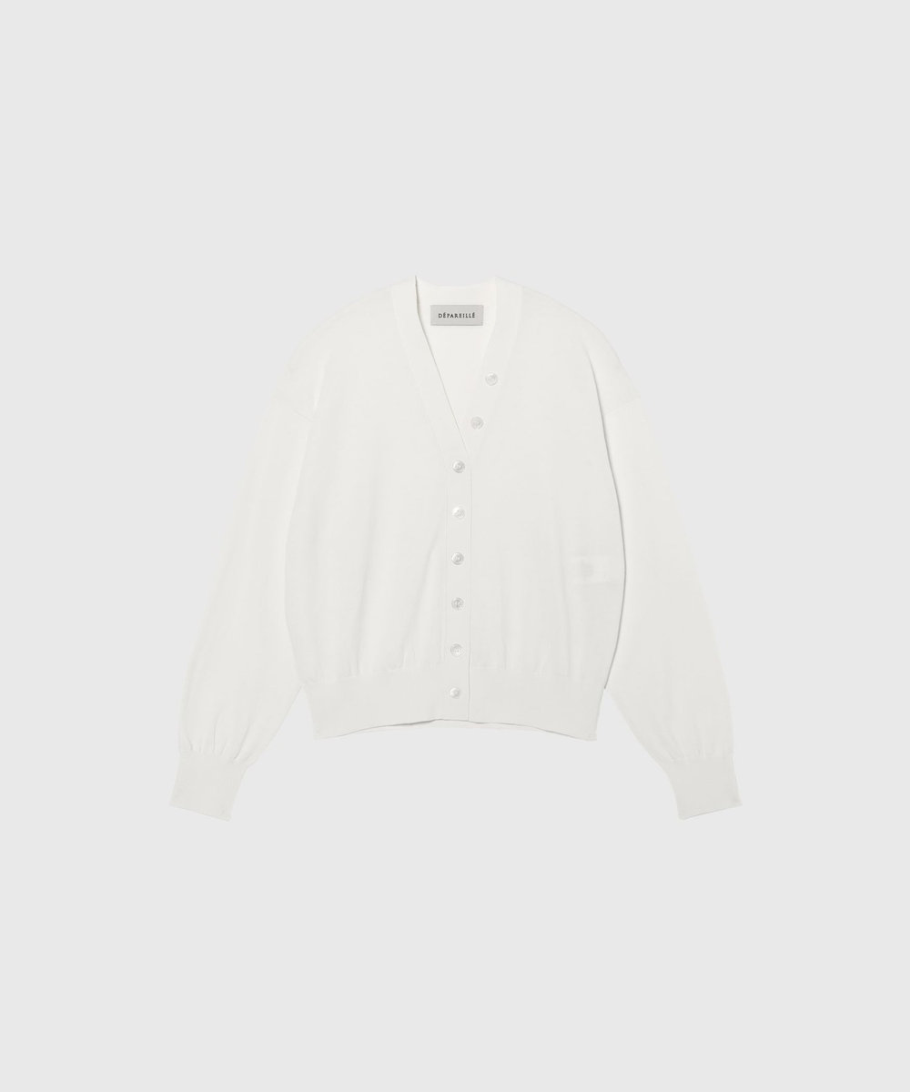 DÉPAREILLÉ ICE COTTON CARDIGAN / アイスコットンカーディガン オフホワイト