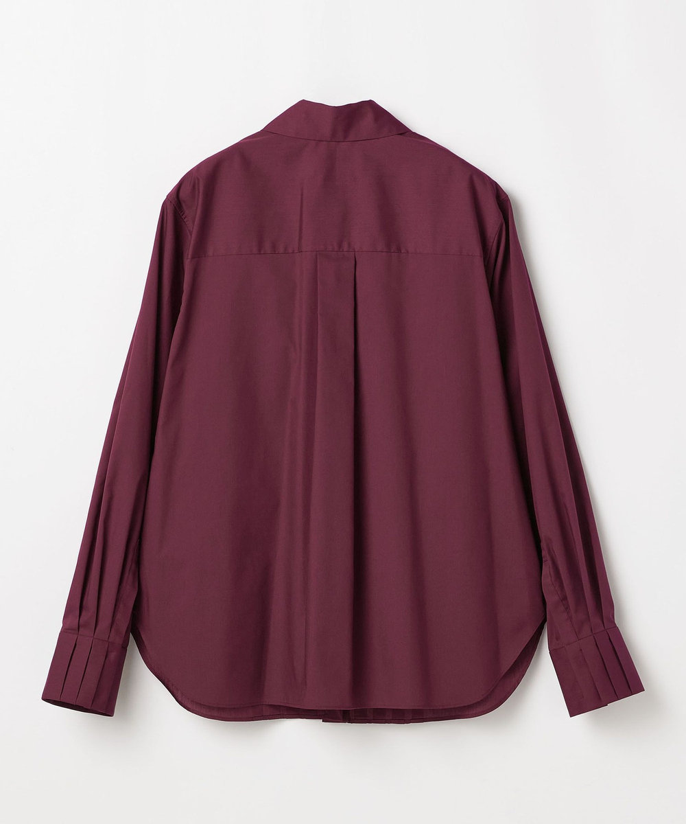 DÉPAREILLÉ POLY COTTON TUCK SHIRT / ポリコットンタックシャツ ボルドー