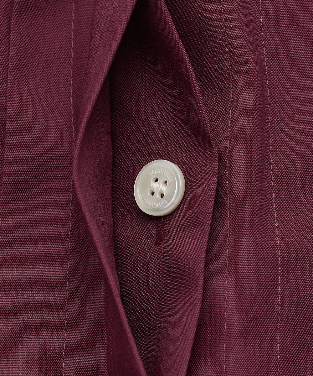DÉPAREILLÉ POLY COTTON TUCK SHIRT / ポリコットンタックシャツ ボルドー