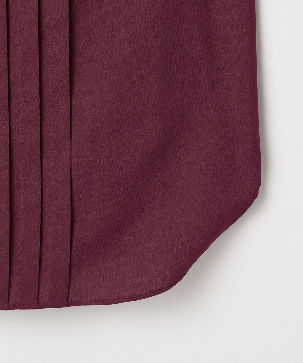 DÉPAREILLÉ POLY COTTON TUCK SHIRT / ポリコットンタックシャツ ボルドー