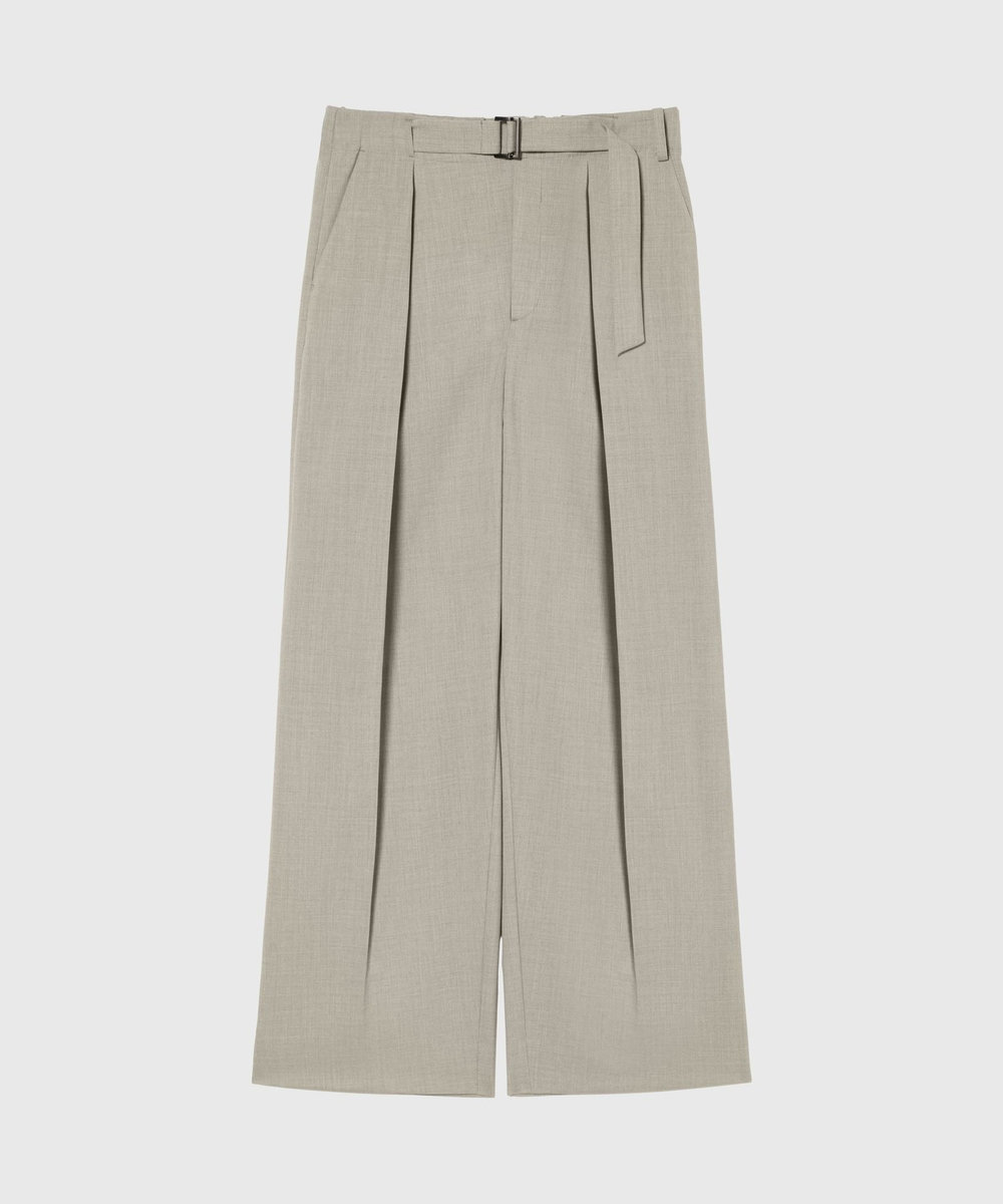 DÉPAREILLÉ TROPICAL WOOL GATHER PANTS / トロピカルウールギャザーパンツ ベージュ